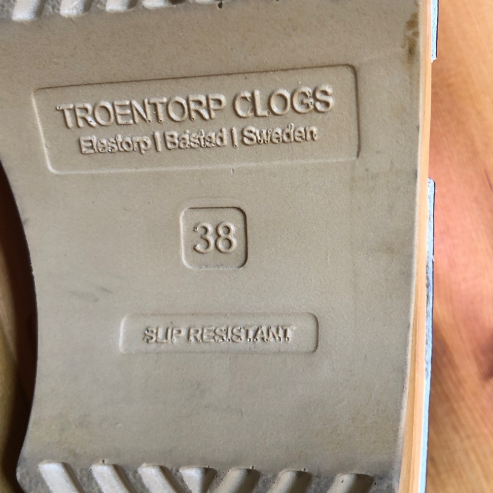 Troentorp of Sweden Mariah Metallic Hot Pink Clog Sandal Leather 8-8.5 38 - Picture 10 of 16